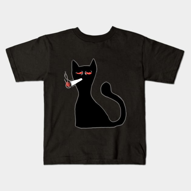 Relaxed Cat Kids T-Shirt by DC ´s Store